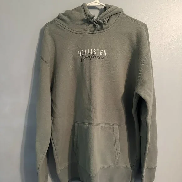 Hollister Shirts Mens Hollister Green Hoodie Size Large Poshmark